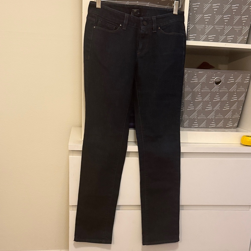 Ann Taylor Dark Blue Skinny Jeans
